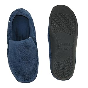 シューズ・サンダルその他 Terry Velcro Memory Foam Interfloor Noise Slippers 1+1 Amazon.com | isotoner Men's Terry Moccasin Slipper with